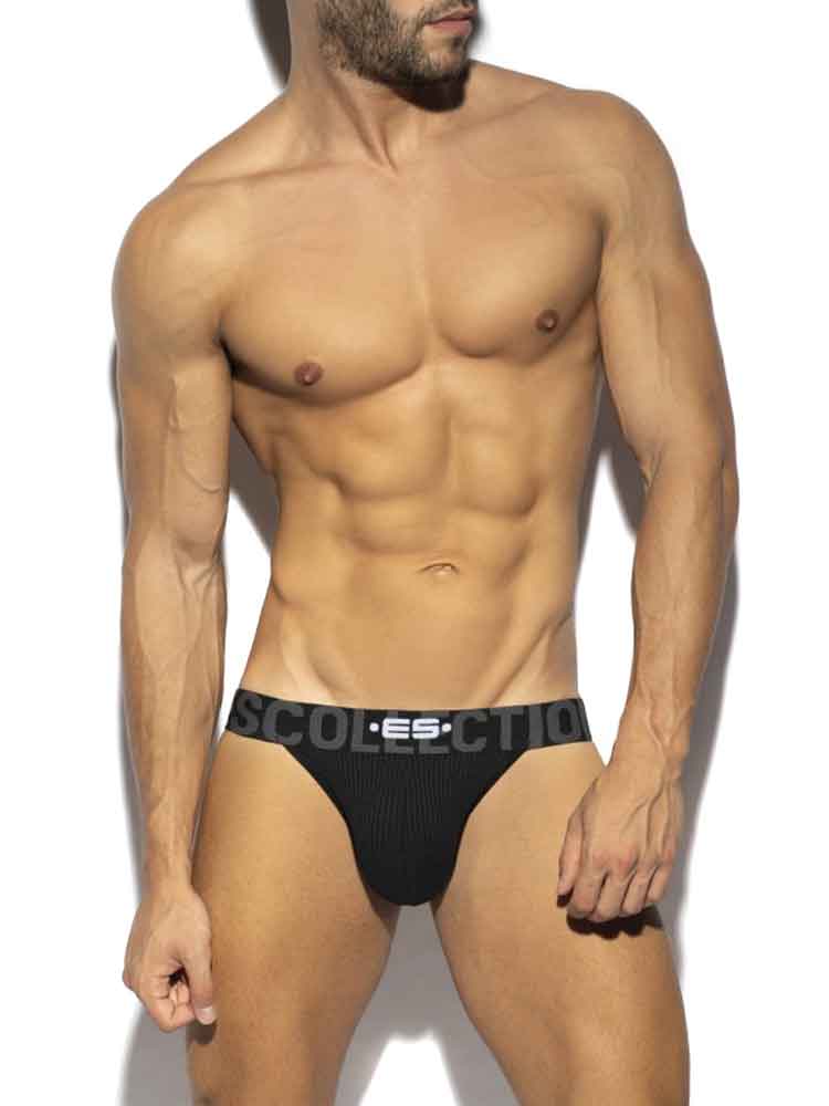 ES COLLECTION Recycled Rib Jock - schwarz