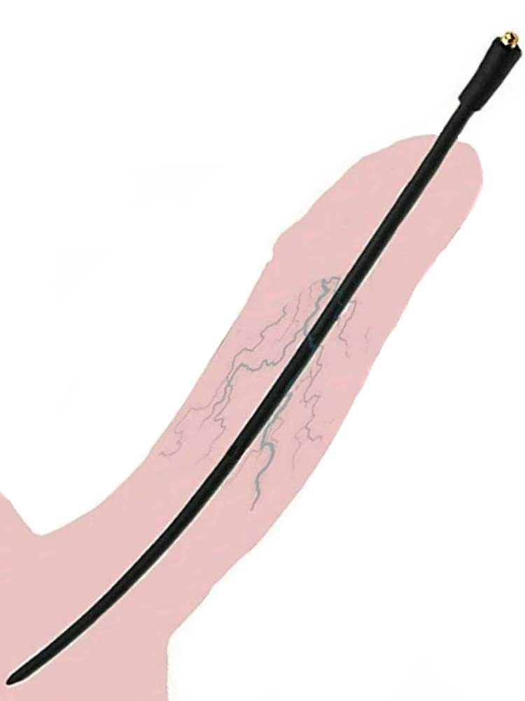E-Stim-Silikon Dilator 35cm x 5.5mm