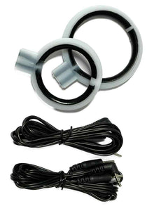 Reizstrom E-Stim - Silikoncockringe mit Kabel