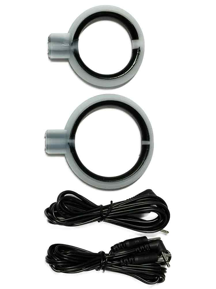 Reizstrom E-Stim - Silikoncockringe mit Kabel