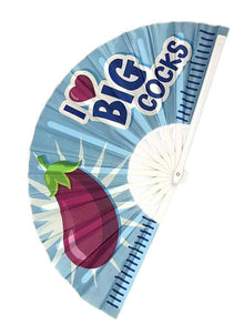 Fächer I LOVE BIG COCKS 63 cm