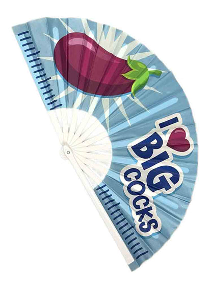 Fächer I LOVE BIG COCKS 63 cm