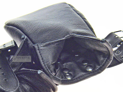 Bondage-Fäustlinge, Leder