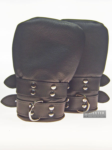 Bondage-Fäustlinge, Leder