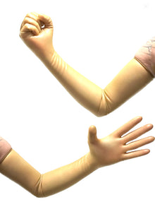Gummi-Handschuhe Oberarmlang 0.4mm transparent