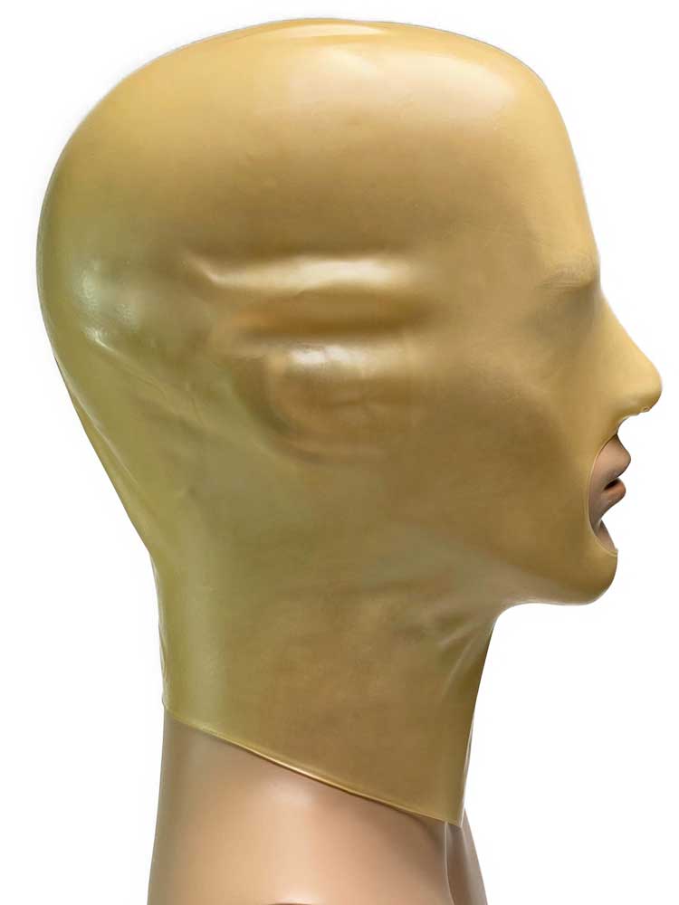 Gummi-Maske MIT Mundöffnung - transparent