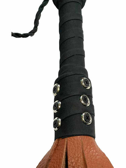 Flogger 24 Riemen 55cm Rind BRAUN