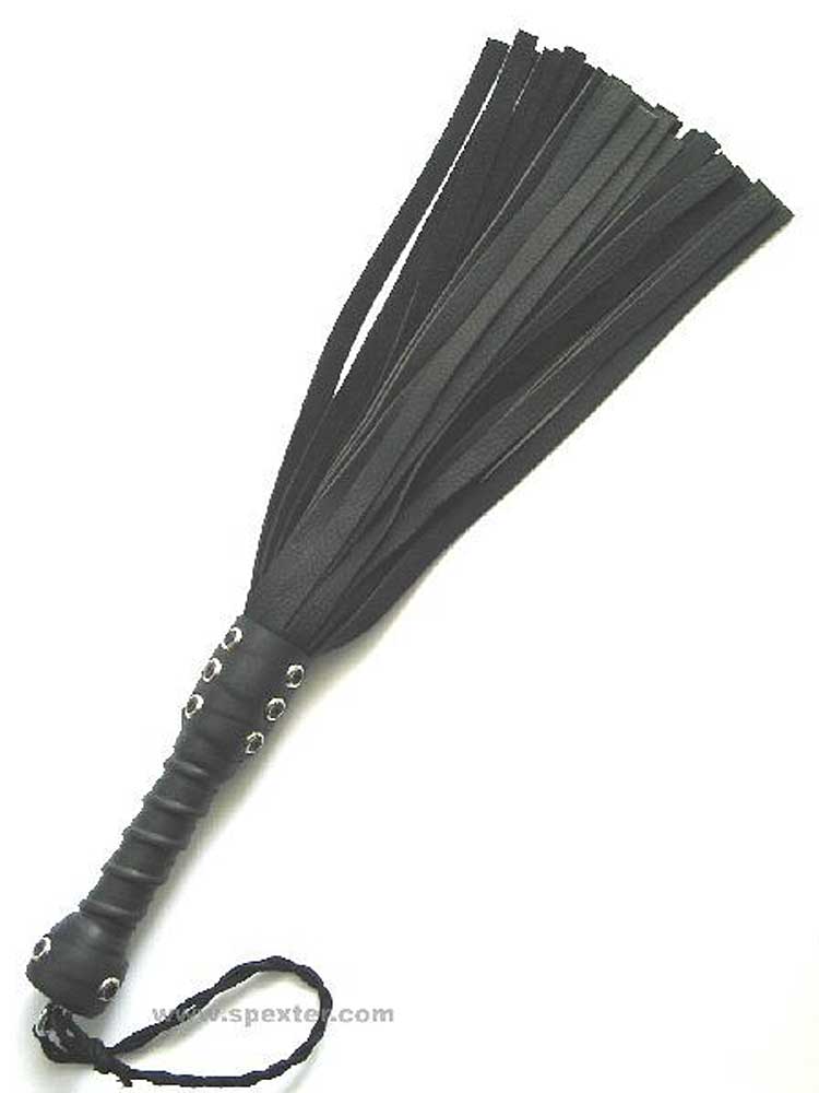 Flogger 24 Riemen 55cm Rind SCHWARZ