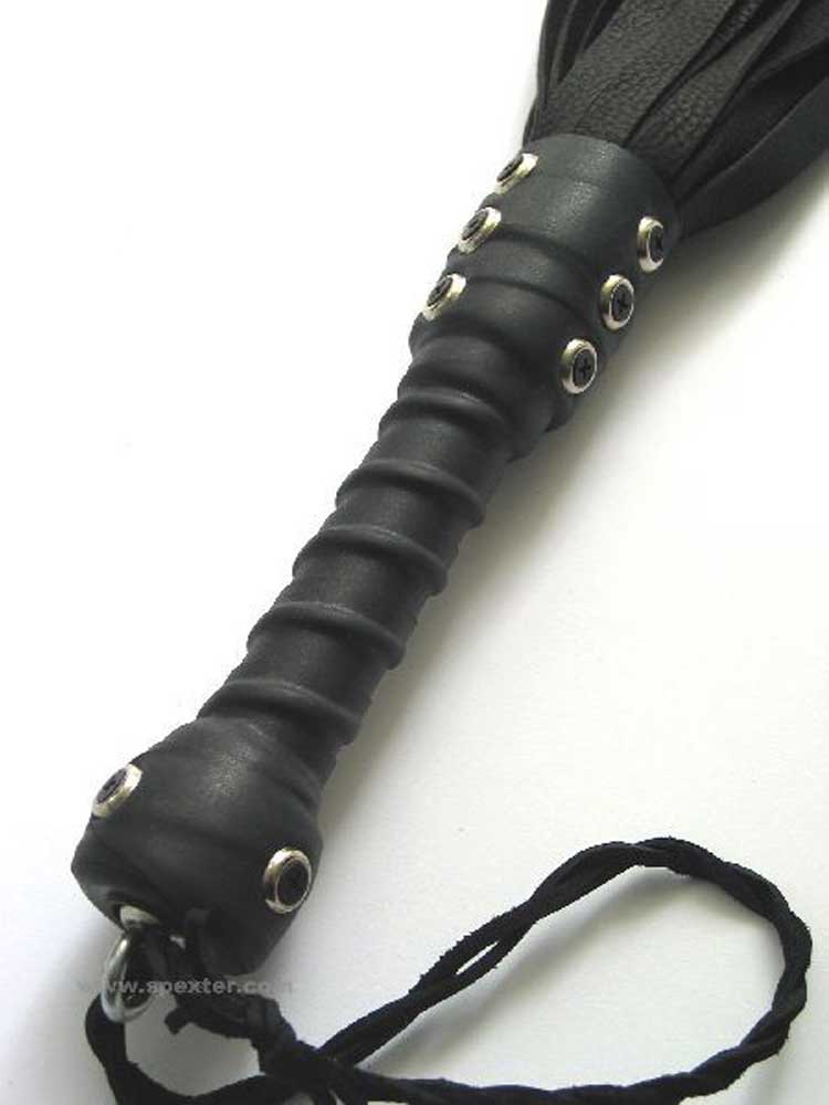 Flogger 24 Riemen 55cm Rind SCHWARZ