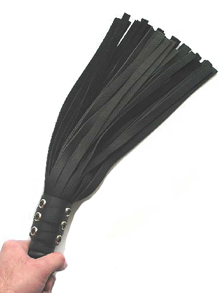 Flogger 24 Riemen 55cm Rind SCHWARZ