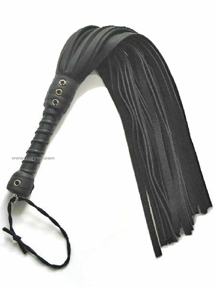 Flogger 30 Riemen 76cm Rind SCHWARZ