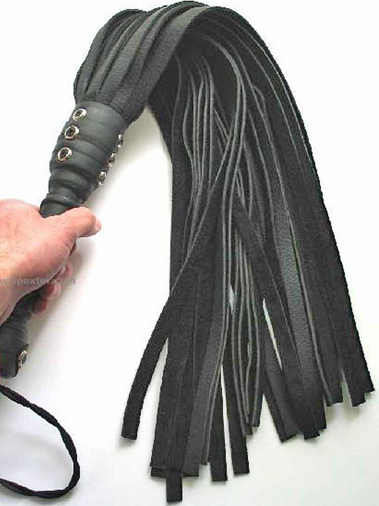 Flogger 30 Riemen 76cm Rind SCHWARZ