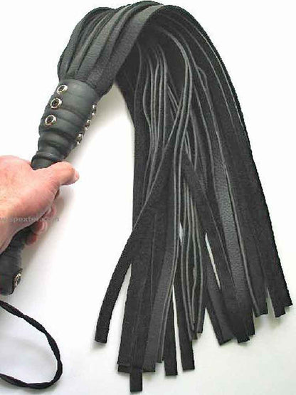 Flogger 30 Riemen 76cm Rind SCHWARZ
