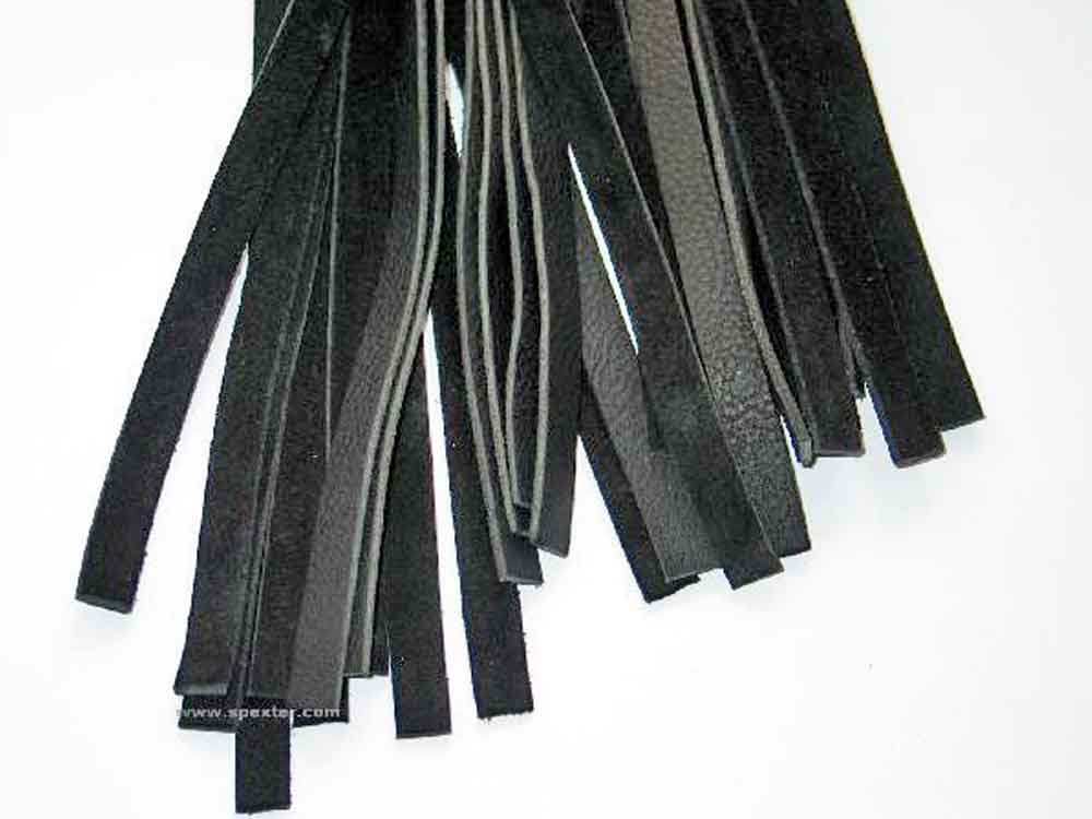 Flogger 30 Riemen 76cm Rind SCHWARZ