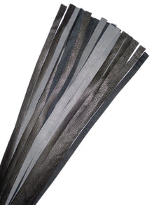 Flogger 30 Riemen 76cm Rind SCHWARZ-GRAU