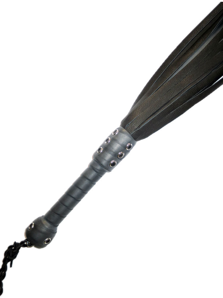 Flogger 30 Riemen 76cm Rind SCHWARZ-GRAU
