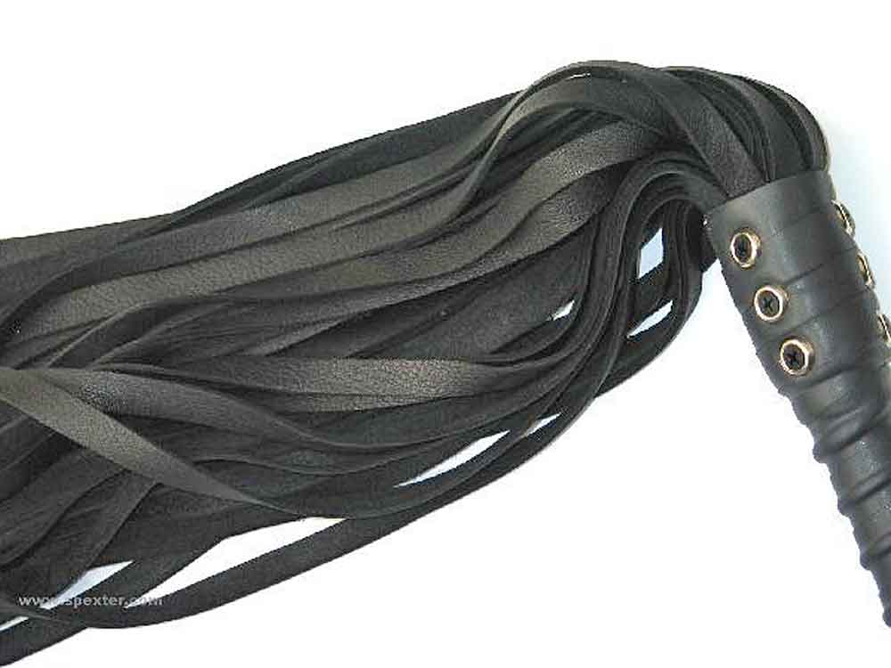 Flogger 40 Riemen 76cm Hirsch SCHWARZ
