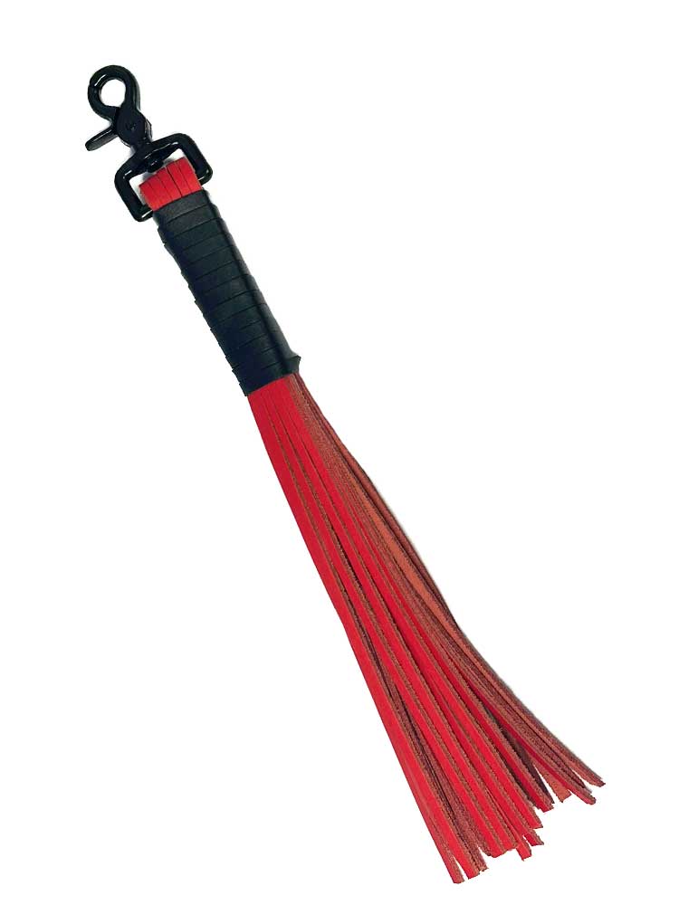 Flogger aus Riemen rot 35 cm