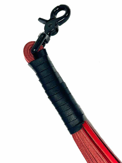 Flogger aus Riemen rot 35 cm