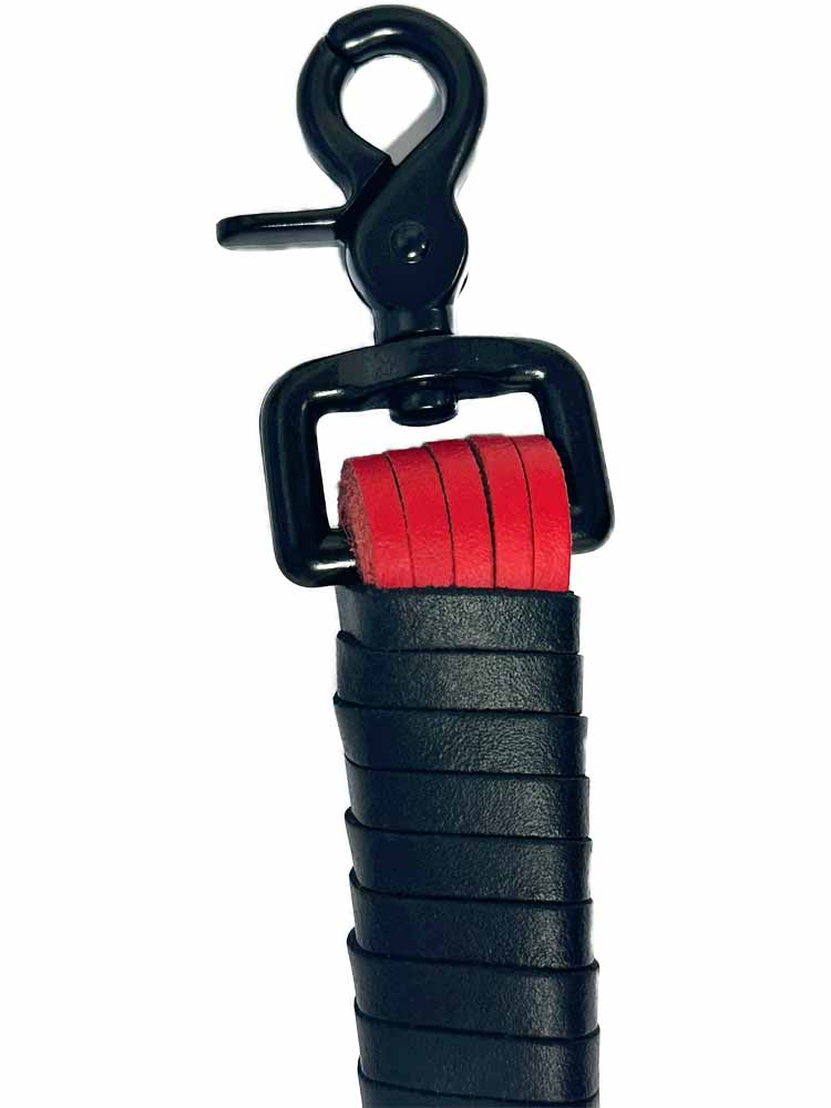 Flogger aus Riemen rot 35 cm