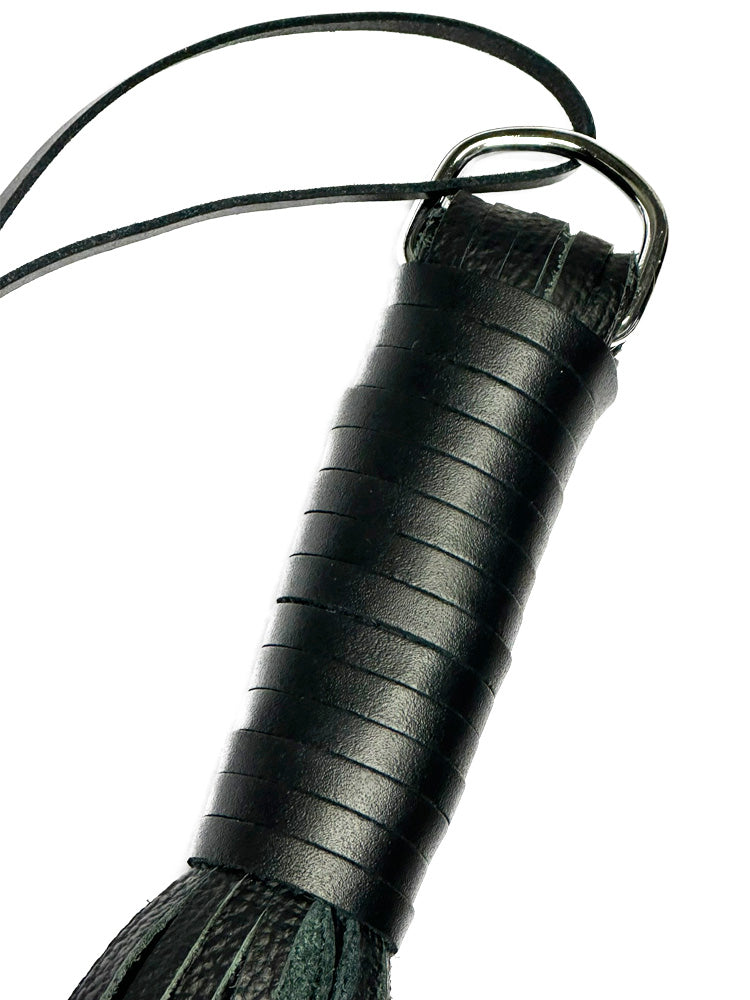 Flogger aus weichen Riemen schwarz 39 cm