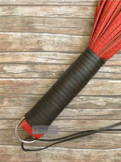 Flogger aus Riemen SCHWER / HEAVY - rot
