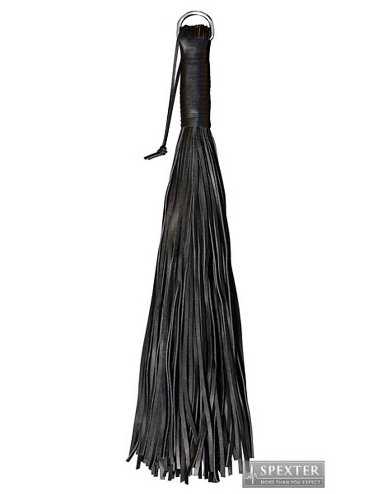 Flogger aus Riemen SCHWER / HEAVY - schwarz