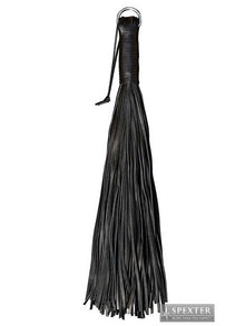 Flogger aus Riemen SCHWER / HEAVY - schwarz