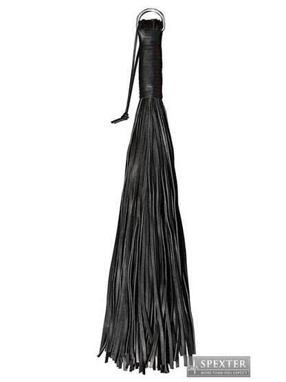 Flogger aus Riemen SCHWER / HEAVY - schwarz