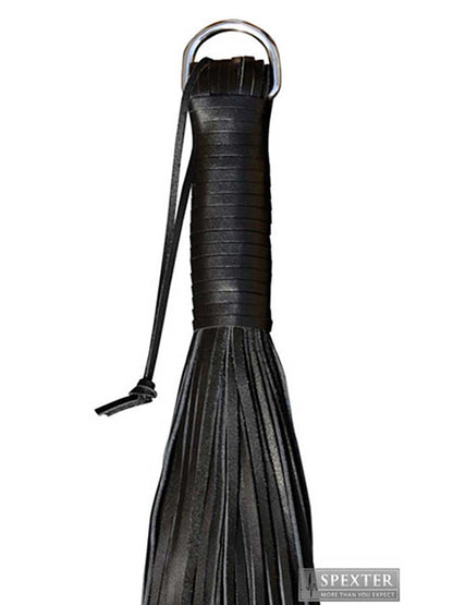 Flogger aus Riemen SCHWER / HEAVY - schwarz