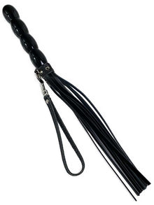 Flogger-Peitsche 45cm Holzkugelgriff