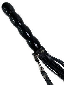 Flogger-Peitsche 45cm Holzkugelgriff