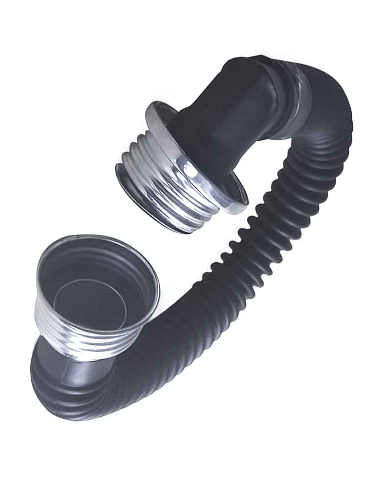 Gasmasken-Schlauch 90° Male-Gewinde