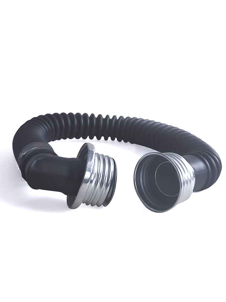 Gasmasken-Schlauch 90° Male-Gewinde