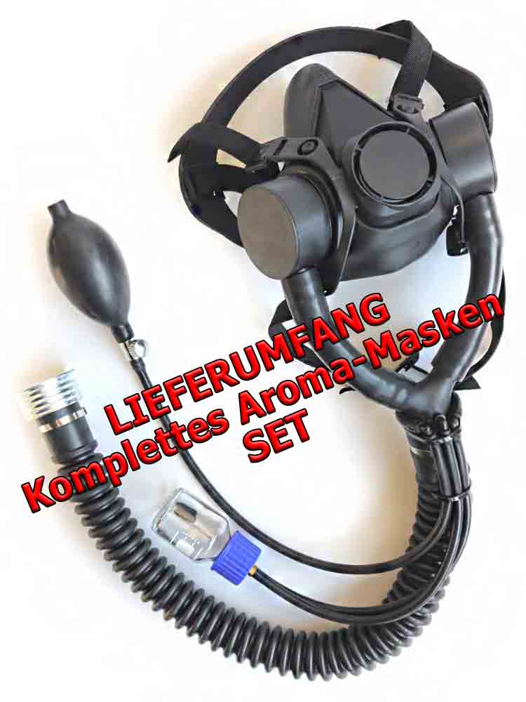 GASMASTER Halbgasmaske mit Aroma Pumpe