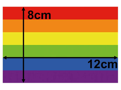 Gay Pride Regenbogen Aufkleber 8x12cm