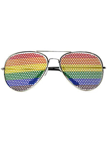 Gay Pride Regenbogen Brille Metallrahmen