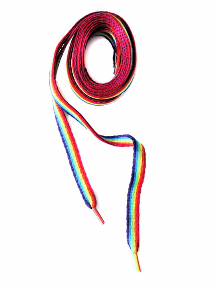 Gay Pride Regenbogen Schnürsenkel - 1 Meter