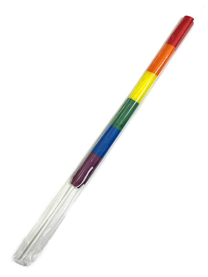 Gay Pride Flagge ca. 90 x 60 cm mit 90 cm Kunststoffstab