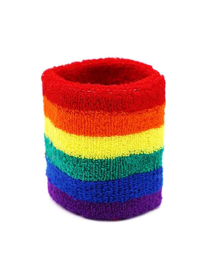 Gay Pride Regenbogen Schweißband Handgelenk