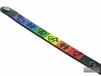 Gay Pride Armband mit Piktogrammen