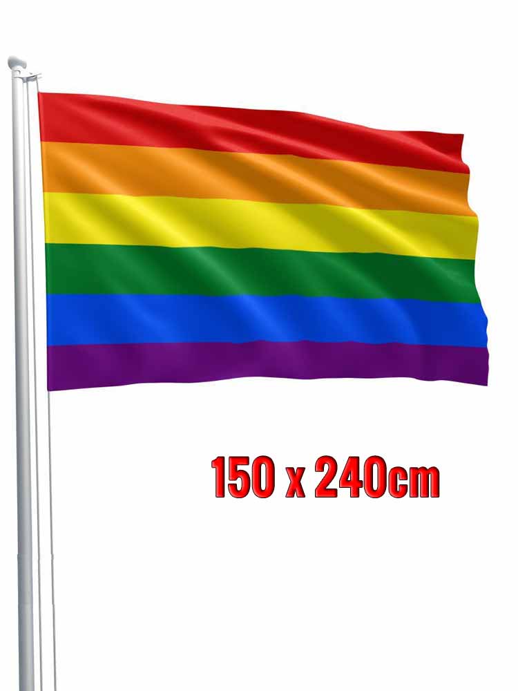 Gay Pride Regenbogen Flagge 150x240cm