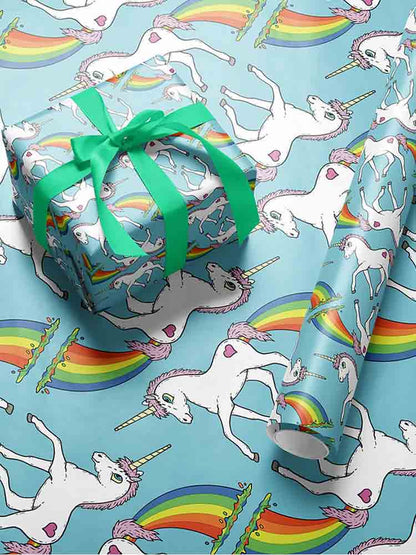 Geschenkpapier 70x50cm PRIDE UNICORN