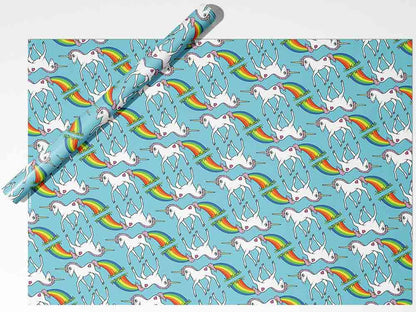 Geschenkpapier 70x50cm PRIDE UNICORN