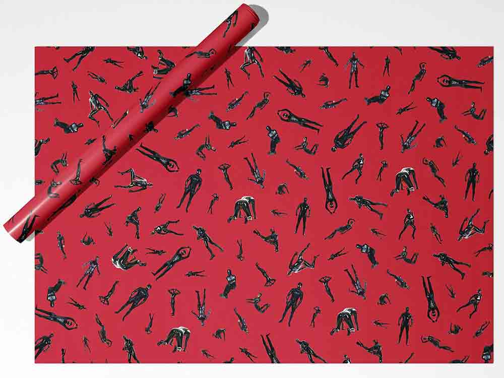 Geschenkpapier 70x50cm TRUE RED LOVE
