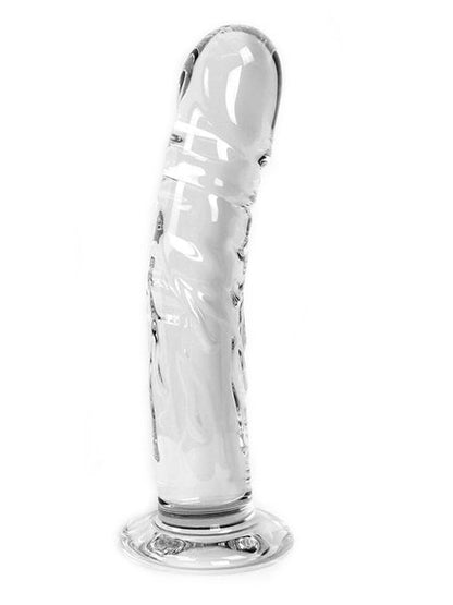Dildo aus Glas - Penisform anatomisch 19cm - klar