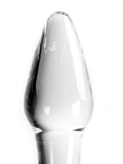 Plug aus Glas - Kegel-Plug 10,5cm - klar