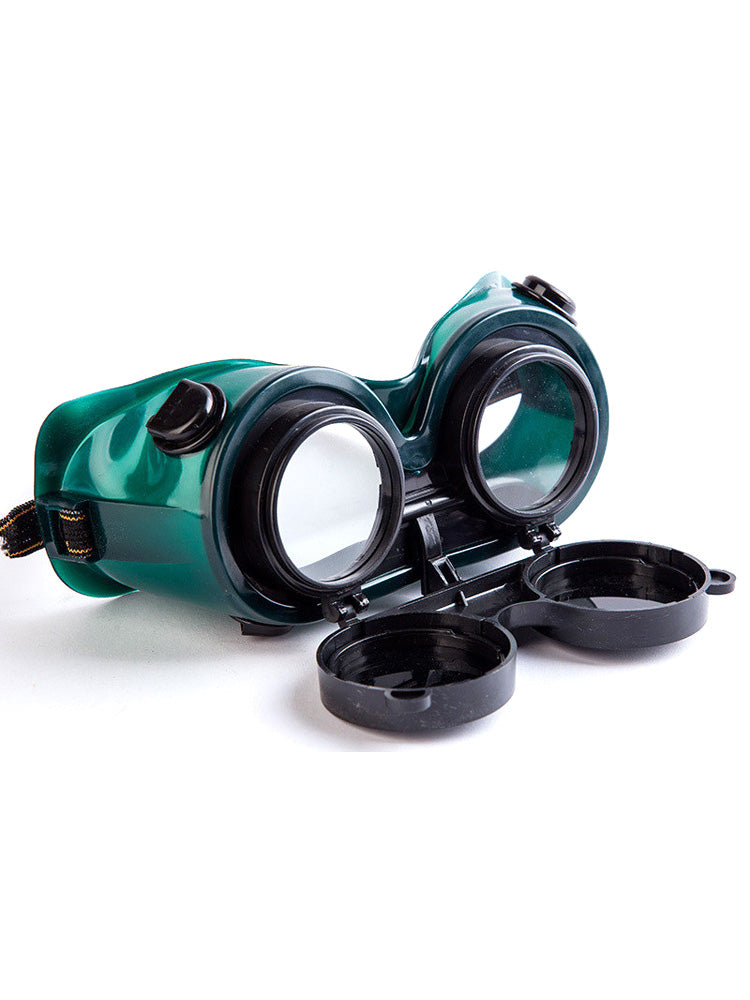 Augenbrille - Goggles mit Abblendung, grün