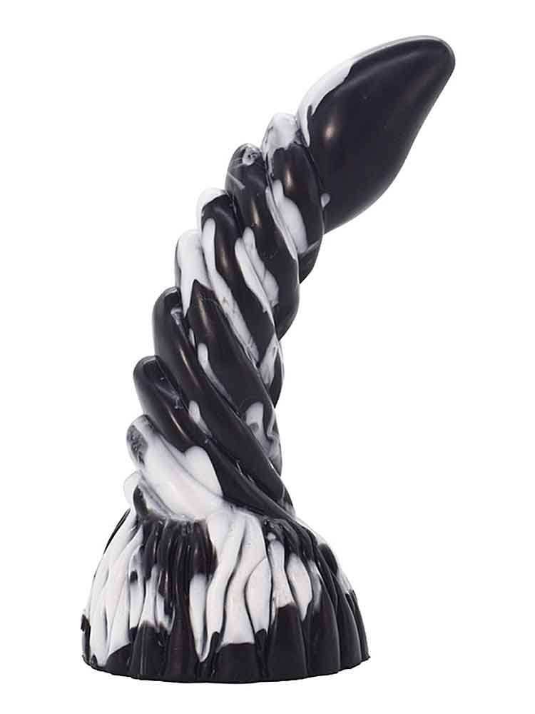 GRAFFITI Dildo ARKAN 18x5cm weiss-schwarz