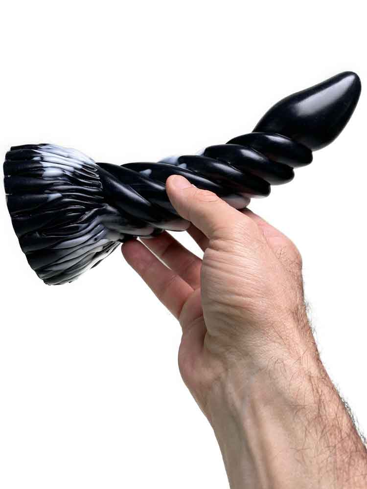 GRAFFITI Dildo ARKAN 18x5cm weiss-schwarz